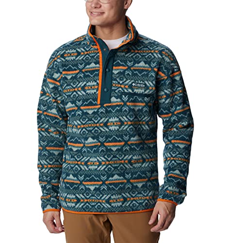 Columbia Herren Helvetia Half Snap Fleece, Night Wave Checkered Peaks Multi, X-Small von Columbia