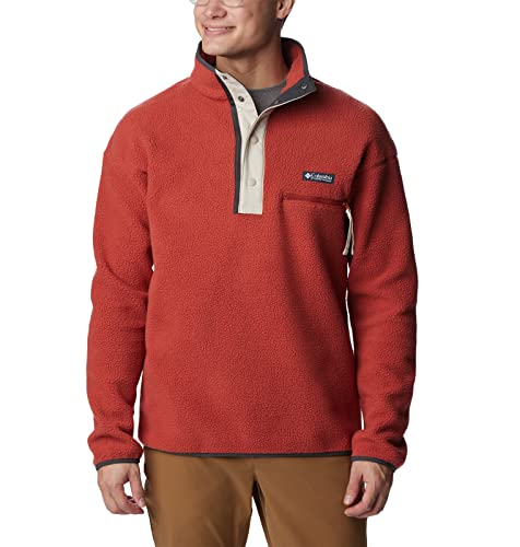 Columbia Herren Helvetia Half Snap Fleece, Warp Red, Large von Columbia