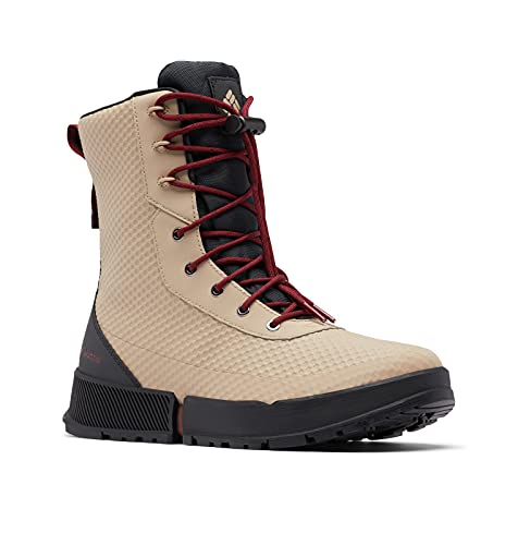 Columbia Herren Hyper-boreal Omni-Heat Tall Schneestiefel, Oxford-Jaspis in Tan/Rot, 41.5 EU von Columbia