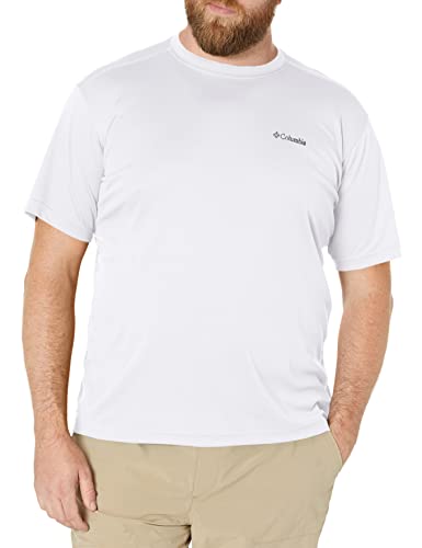 Columbia Herren Meeker Peak Short Sleeve Crew Sport-T-Shirt, weiß, XX-Large von Columbia