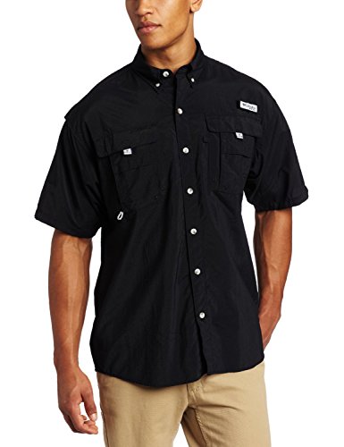 Columbia Herren Men's PFG Bahama II Short Sleeve Shirt Bluse, schwarz, Medium von Columbia