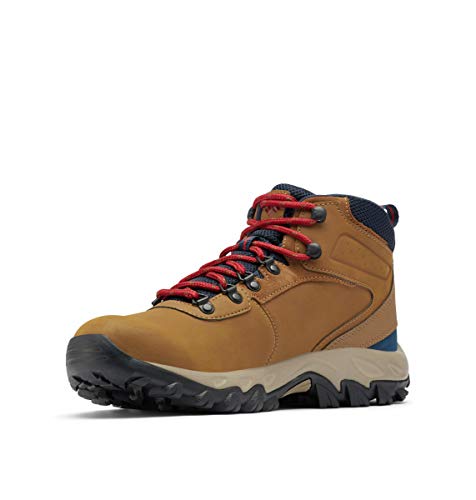 Columbia Herren Newton Ridge Plus II Wasserdicht Wanderschuh, Hellbraun/Roter Samt, 46 EU von Columbia