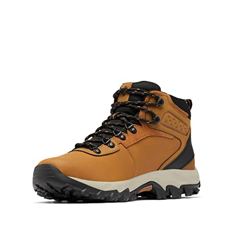 Columbia Newton Ridge Plus II WP wasserdichte Wanderstiefel für Herren, Braun (Elk x Black), 40.5 EU von Columbia