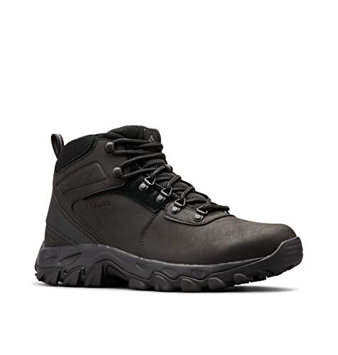 Columbia Newton Ridge Plus II WP wasserdichte Wanderstiefel für Herren, Schwarz (Black x Black), 42.5 EU von Columbia