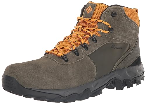 Columbia Herren Newton Ridge Plus II Wildleder, wasserdicht Wanderschuh, Torfmoos/roher Honig, 42.5 EU Weit von Columbia