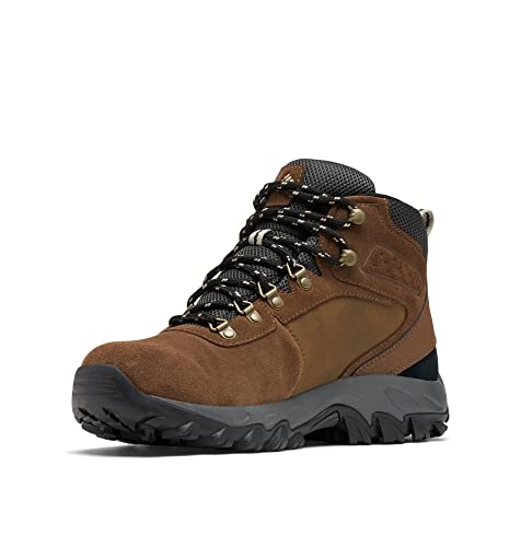 Columbia Newton Ridge Plus II Suede WP wasserdichte Wanderstiefel für Herren, Braun (Dark Brown x Dark Grey), 40.5 EU von Columbia