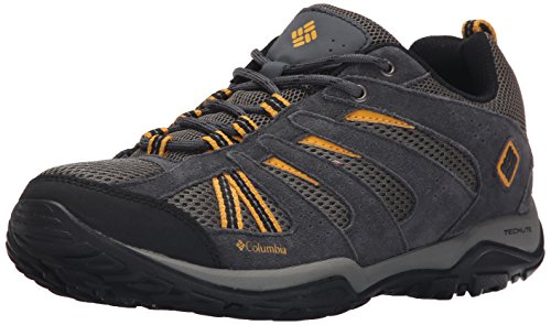 Columbia Herren North Plains Drifter Traillaufschuh, Charcoal, Golden Yellow, 43 EU von Columbia