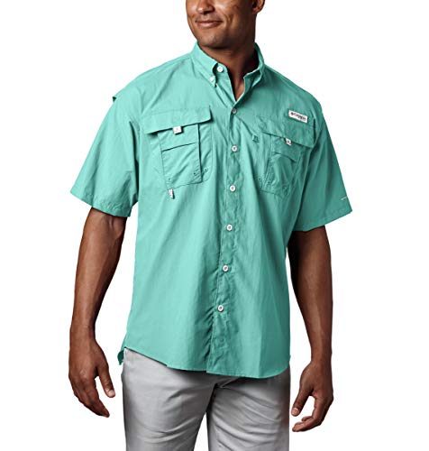 Columbia Herren PFG Bahama II Kurzarmshirt, Herren, Men's PFG Bahama™ II Short Sleeve Shirt, Gulf Stream, X-Large von Columbia