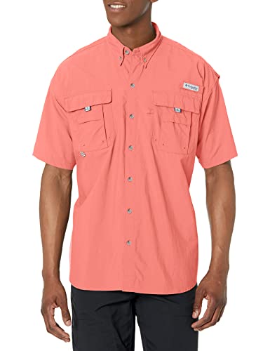 Columbia Herren PFG Bahama II Kurzarmshirt, Herren, Men's PFG Bahama™ II Short Sleeve Shirt, Sorbet, Medium von Columbia