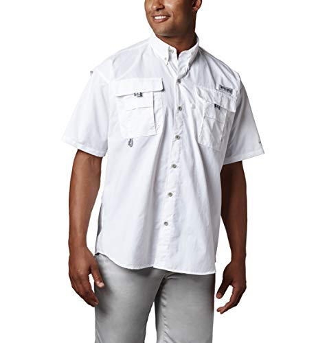 Columbia Herren Bahama II Kurzarm-Shirt, Weiss/opulenter Garten, Large von Columbia