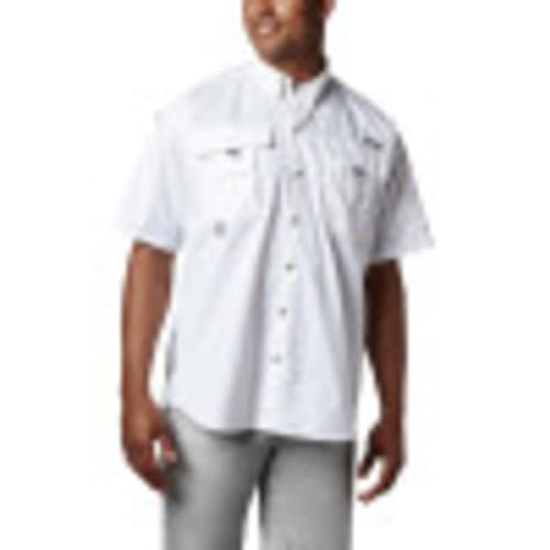 Columbia Herren PFG Bahama II Kurzarmshirt, Herren, Men's PFG Bahama™ II Short Sleeve Shirt, weiß, X-Large von Columbia