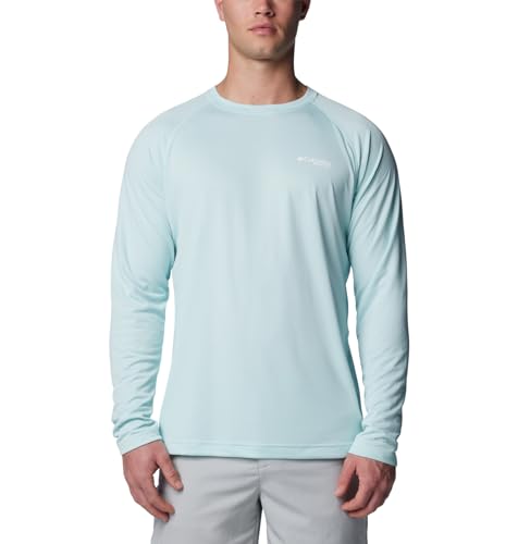 Columbia Herren PFG Solar Stream Long Sleeve Wander-Shirt, ICY Morn, Klein von Columbia