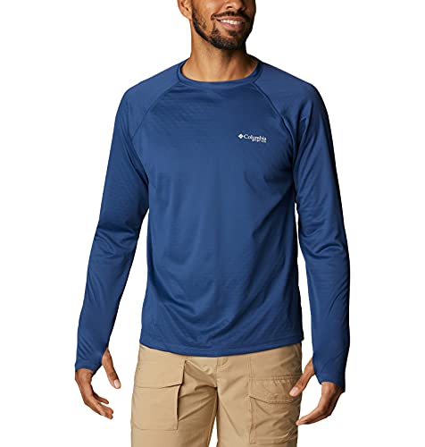 Columbia Herren PFG Zero Rules Ice Ls Shirt Wanderhemd, Carbon, Medium von Columbia