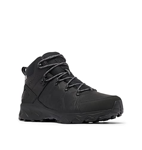 Columbia Peakfreak II Mid Outdry WP Leather wasserdichte Wanderstiefel für Herren, Schwarz (Black x Graphite), 40 EU von Columbia