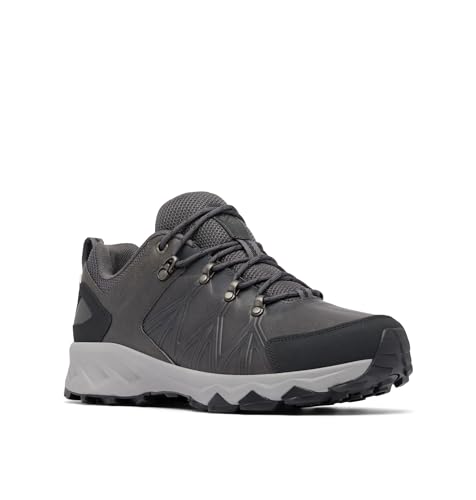 Columbia Peakfreak II Outdry Leather, Niedrige Trekking- und Wanderschuhe, Ti Grey Steel, Dark Grey, von Columbia