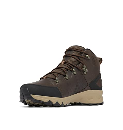 Columbia Peakfreak II Mid Outdry WP Leather wasserdichte Wanderstiefel für Herren, Braun (Cordovan x Black), 43 EU von Columbia