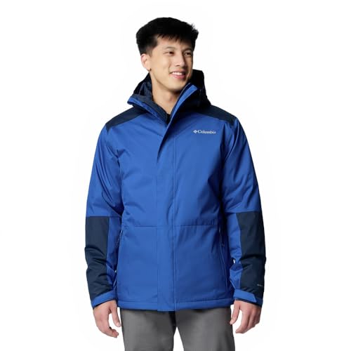 Columbia Herren Point Park Interchange Jacke 3-in-1-Wintermantel, Mountain Blue/Collegiate Navy, XXL von Columbia
