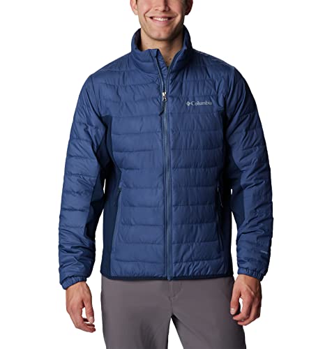 Columbia Herren Powder Lite Hybrid Jacke, Dark Mountain, Collegiate Navy, 4X Tall von Columbia