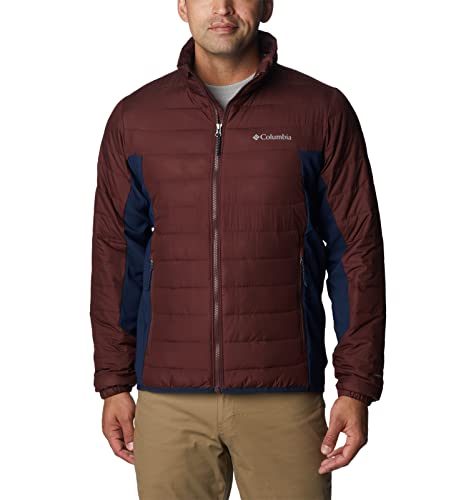 Columbia Herren Powder Lite Hybrid-Jacke, Holunderry/Collegiate Navy, 5X von Columbia