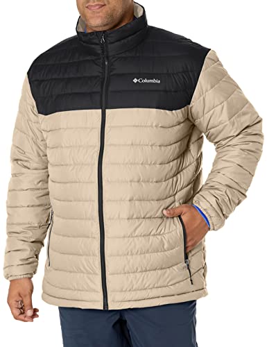 Columbia Herren Powder Lite Jacke, Antike Fossili/Schwarz, X-Large Tall von Columbia