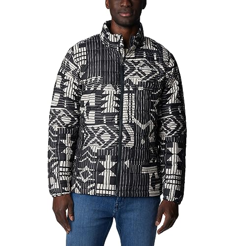 Columbia Herren Powder Lite Jacke, Black Passages Print, 4X Big von Columbia