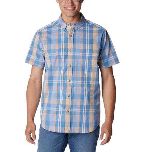 Columbia Herren Rapid Rivers II Kurzarm Wander-Shirt, Skyler Multi Plaid, XL von Columbia