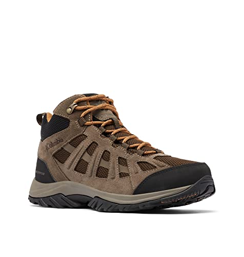 Columbia Redmond III Mid WP wasserdichte Wanderstiefel für Herren, Braun (Cordovan x Elk), 44 EU von Columbia