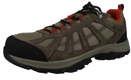 Columbia Redmond III WP wasserdichte Wanderschuhe für Herren, Braun (Pebble x Dark Sienna), 41.5 EU von Columbia