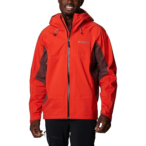 Columbia Herren Regenjacke Mazama spicy-black-light raisin S von Columbia