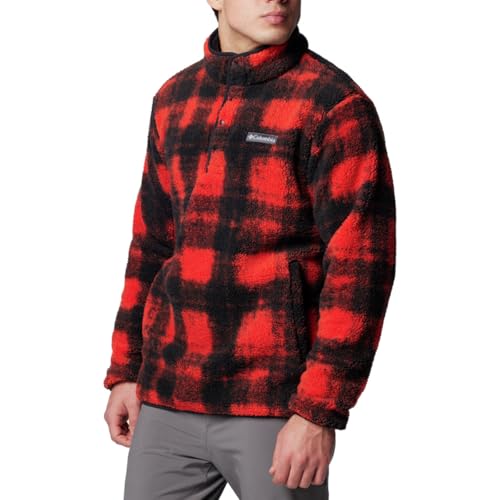 Columbia Herren Rugged Ridge Half Snap Sherpa-Fleece zum Überziehen, Segel Rot Omblur, XL Columbia Herren Rugged Ridge Half Snap Sherpa-Fleece zum Überziehen, Segel Rot Omblur, XL von Columbia