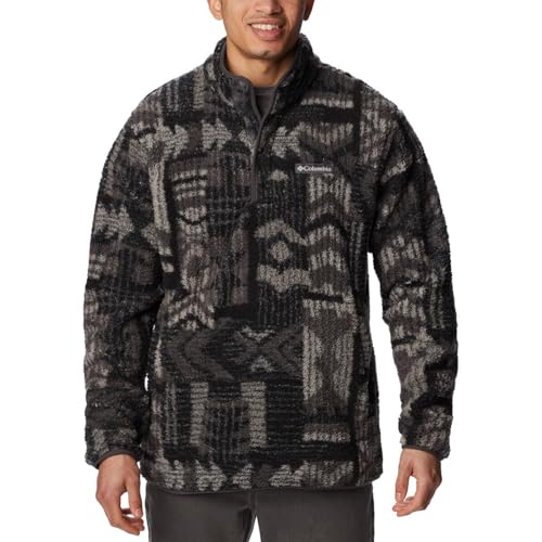 Columbia Herren Rugged Ridge II Sherpa Half Snap, Haifischwegeaufdruck, Large von Columbia