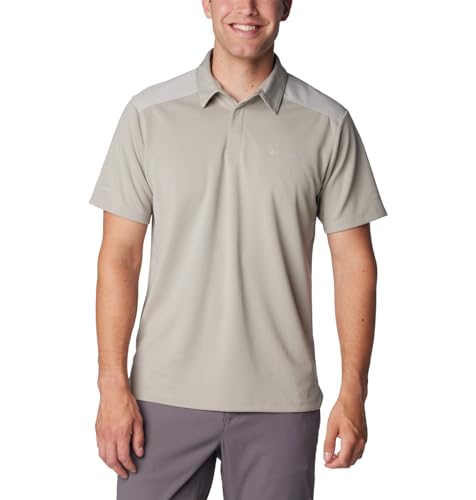 Columbia Herren Schwarzes Mesa Poloshirt, Feuerstein-Grau, Medium von Columbia