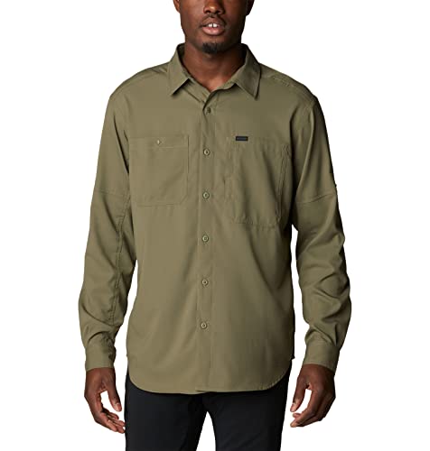 Columbia Herren Silver Ridge Utility Lite Long Sleeve Wander-Shirt, Steingrün, XL von Columbia