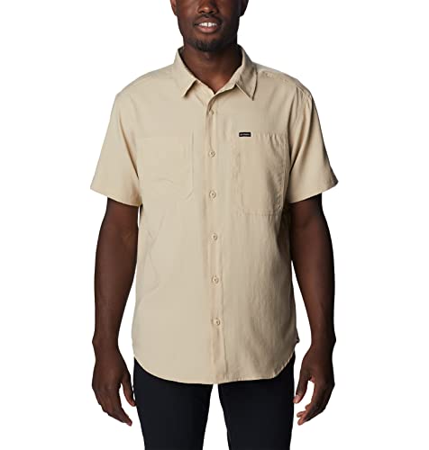 Columbia Herren Silver Ridge Utility Lite Short Sleeve Wanderhemd, Altes Fossil, X-Large von Columbia