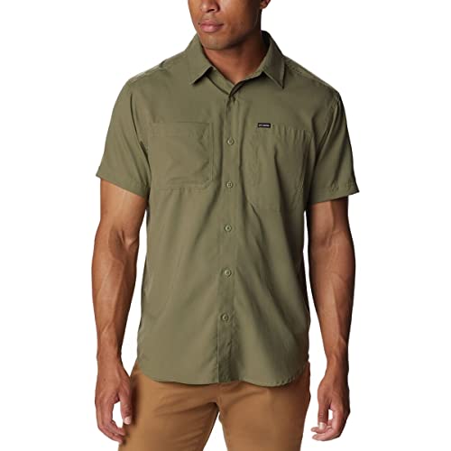 Columbia Herren Silver Ridge Utility Lite Short Sleeve Wanderhemd, Steingrün, Large von Columbia