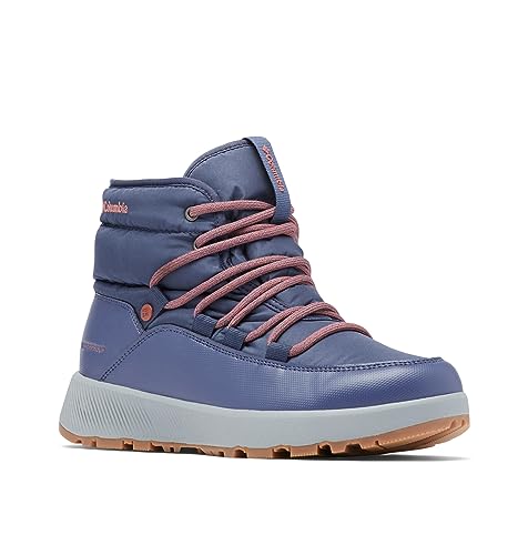 Columbia Slopeside Village Omni-Heat Mid WP wasserdichte Schneestiefel für Damen, Blau (Nocturnal x Beetroot), 36 EU von Columbia