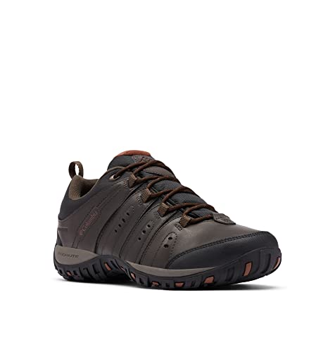 Columbia Woodburn II WP wasserdichte Wanderschuhe für Herren, Braun (Cordovan x Cinnamon), 41 EU von Columbia