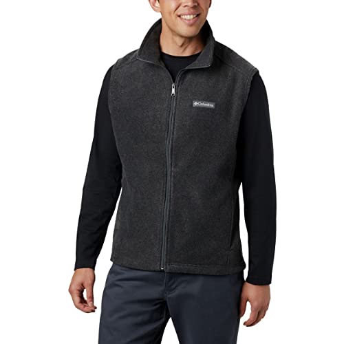 Columbia Herren Steens Mountain Fleece-Weste, Dunkelgrau meliert, 3X von Columbia