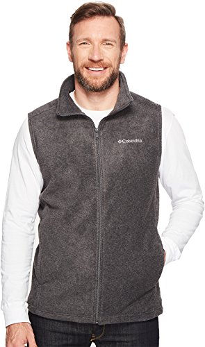 Columbia Herren Steens Mountain Fleece-Weste, Charcoal Heather, 6X von Columbia