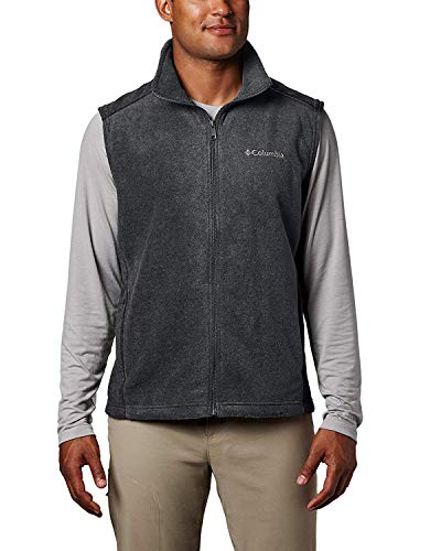 Columbia Herren Steens Mountain Fleece-Weste, Grill/Schwarz, X-Large Tall von Columbia