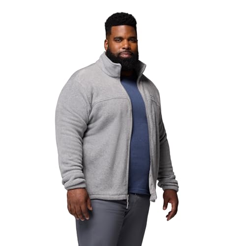 Columbia Herren Steens Mountain Full Zip 2.0 Sweater Fleecejacke, Hellgrau (Light Grey Heather), Large Hoch von Columbia