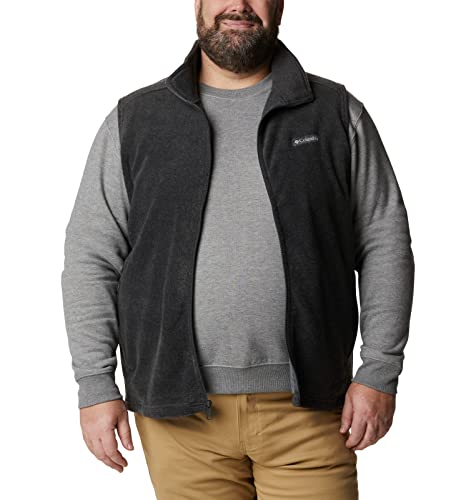 Columbia Herren Steens Mountain Vest Fleece-Weste, Dunkelgrau meliert, 4XL Tall von Columbia