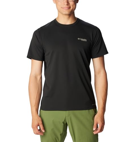 Columbia Herren Summit Valley Short Sleeve Crew Wander-Shirt, Schwarz, X-Large von Columbia