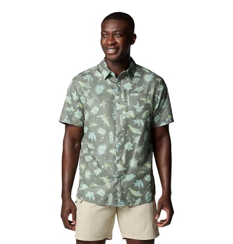 Columbia Herren Super Slack Tide Camp Shirt, Cypress Floridays, XX-Large von Columbia
