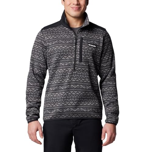 Columbia Herren Sweater Weather Printed Half Zip 2 Fleece Pull Over, Hai Madras Tonal, S von Columbia