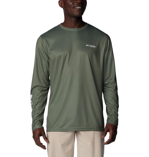 Columbia Herren Terminal Tackle PFG Langarm T-Shirt, Cypress/New Mint Bait Pullover Fresh, Medium Columbia Herren Terminal Tackle PFG Langarm T-Shirt, Cypress/New Mint Bait Pullover Fresh, Medium von Columbia