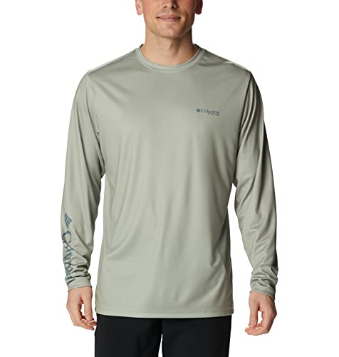 Columbia Herren Terminal Tackle PFG University Long Sleeve Wanderhemd, Safari/Metall-Bass, X-Large von Columbia