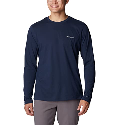 Columbia Herren Thistletown Hills langärmliges T-Shirt Wanderhemd, College-Marineblau-meliert, 3X Tall von Columbia