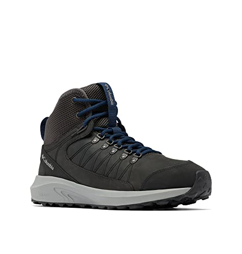 Columbia Trailstorm Crest Mid WP wasserdichte Wanderstiefel für Herren, Schwarz (Shark x Admiral), 40 EU von Columbia