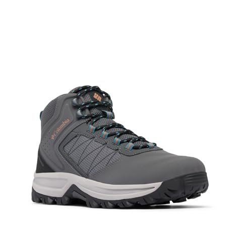 Columbia Herren Transverse Hike Waterproof Wanderstiefel, Dark Grey/Cloudburst, 45 EU von Columbia